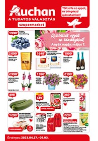Auchan Szupermarket akciós újság 2023. 04.27-05.03