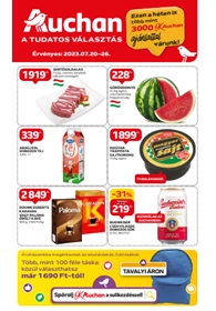 Auchan Hipermarket akciós újság 2023. 07.20-07.26
