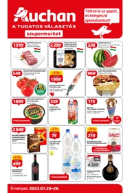Auchan Szupermarket akciós újság 2023. 07.20-07.26