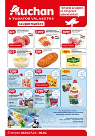 Auchan Szupermarket akciós újság 2023. 07.27-08.02