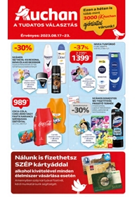 Auchan Hipermarket akciós újság 2023. 08.17-08.23