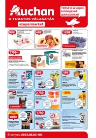 Auchan Szupermarket akciós újság 2023. 08.17-08.23