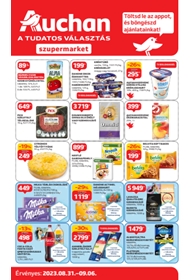Auchan Szupermarket akciós újság 2023. 08.31-09.06