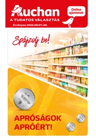 Auchan apróságok akciós újság 2023. 09.07-09.13