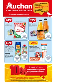 Auchan Hipermarket akciós újság 2023. 09.07-09.13