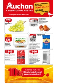 Auchan Hipermarket akciós újság 2023. 09.21-09.27