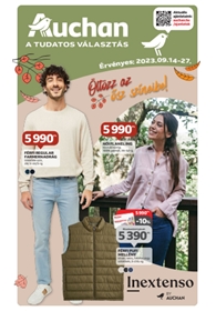 Auchan Őszi ruha akciós újság 2023. 09.14-09.27