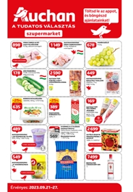 Auchan Szupermarket akciós újság 2023. 09.21-09.27