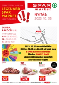Spar Market Zomba akciós újság 2023. 10.05-10.11