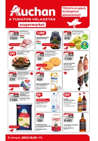 Auchan Szupermarket akciós újság 2023. 10.05-10.11