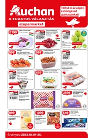 Auchan Szupermarket akciós újság 2023. 10.19-10.25