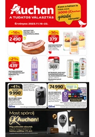 Auchan Hipermarket akciós újság 2023. 11.16-11.22