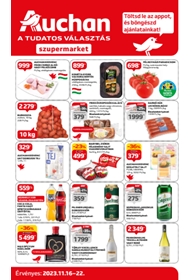 Auchan Szupermarket akciós újság 2023. 11.16-11.22