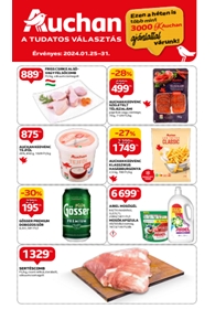 Auchan Hipermarket akciós újság 2024. 01.25-01.31