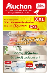 Auchan Hipermarket XXL akciós újság 2024. 01.25-02.07