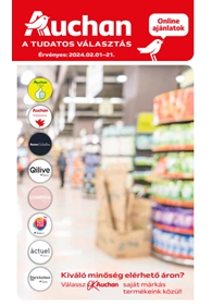 Auchan Saját márkák akciós újság 2024. 02.01-02.21