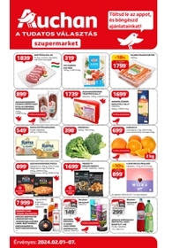 Auchan Szupermarket akciós újság 2024. 02.01-02.07