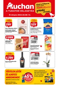 Auchan Hipermarket akciós újság 2024. 02.08-02.14