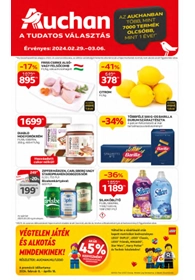 Auchan Hipermarket akciós újság 2024. 02.29-03.06
