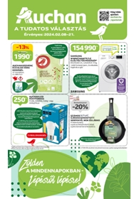 Auchan Hipermarket Green Week akciós újság 2024. 02.08-02.21
