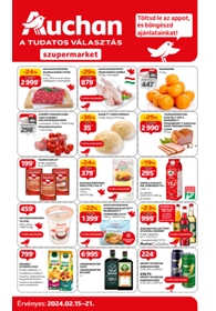 Auchan Szupermarket akciós újság 2024. 02.15-02.21