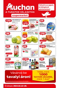 Auchan Szupermarket akciós újság 2024. 02.22-02.28