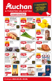 Auchan Szupermarket akciós újság 2024. 02.29-03.06